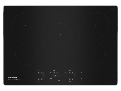 30" KitchenAid Electric Induction Cooktop With 5 Burners - KCIG550JSS