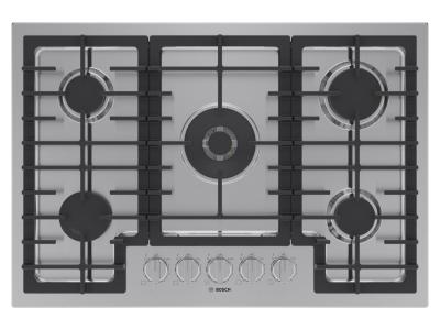 30" Bosch 800 Series Gas Cooktop in Stainless Steel - NGM8058UC