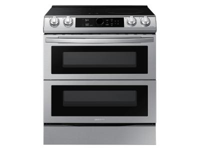 30" Samsung 6.3 Cu. Ft. Dual Door Induction Range With Wi-Fi And Air Fry - NE63T8951SS