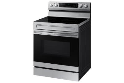 30" Samsung 6.3 Cu. Ft. Freestanding Electric Range With Air Fry And Wi-fi In Stainless Steel - NE63A6511SS