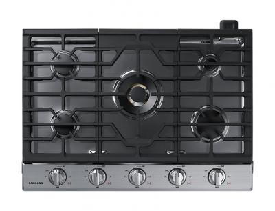 30" Samsung Gas Cooktop With 22K BTU Dual Power Burner - NA30N7755TS