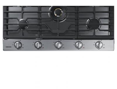 36" Samsung Gas Cooktop With 22 K BTU Dual Burner - NA36N7755TS