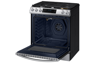 30" Samsung 6.0 Cu. Ft. Gas Range With True Convection And Air Fry In Stainless Steel - NX60T8511SS