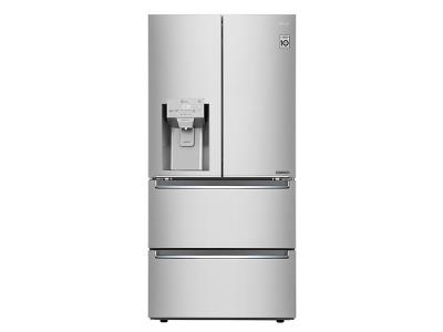 33" LG Counter Depth 4-Door Refrigerator 18.3 cu.ft. - LRMXC1803S