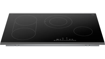 30" Bosch 800 Series Electric Cooktop in Black Surface Mount with Frame - NET8069SUC