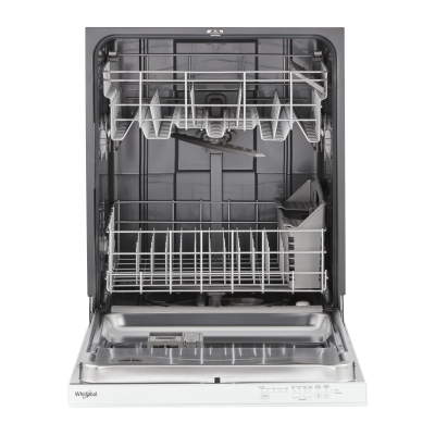 24" Whirlpool 55 DBA Quiet Dishwasher with Adjustable Upper Rack in White - WDP560HAMW