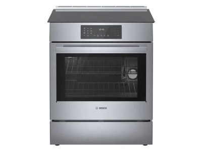 30" Bosch 800 Series Induction Slide-in Range in Stainless Steel - HII8057C