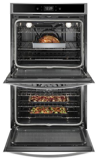 30" Whirlpool 10.0 Cu. Ft. Smart Double Wall Oven With True Convection Cooking - WOD77EC0HS