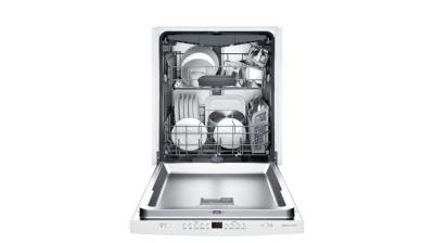 24" Bosch 300 Series Pocket Handle Dishwasher With Stainless Steel Tub - SHSM63W52N