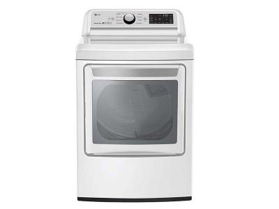 27" LG 7.3 cu.ft Electric Dryer with TurboSteam - DLEX7250W