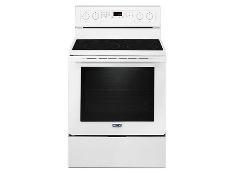 Maytag white discount electric stove
