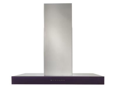 36" Best Ispira Stainless Steel Island Range Hood With Black Glass - ICB3I36SBB