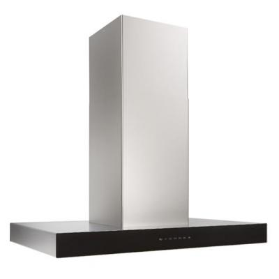 36" Best Ispira Stainless Steel Island Range Hood With Black Glass - ICB3I36SBB