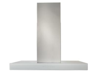 36" Best Ispira Stainless Steel Island Range Hood With White Galss - ICB3I36SBW