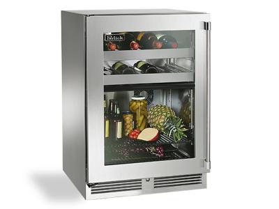 24" Perlick Signature Series Dual-Zone Refrigerator/Wine Reserve - HP24CS33L