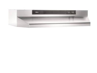 24" Broan Under-Cabinet Range Hood with 260 Max Blower CFM in Stainless Steel - BU324SS