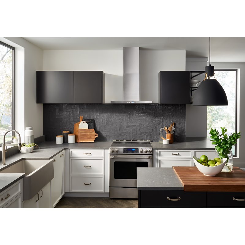 Chimney style on sale hood fan