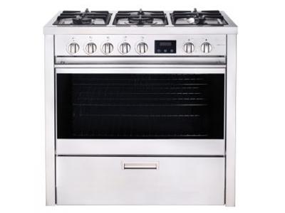 36" Porter & Charles Dual Fuel Range Stainless Steel - FEG90B3