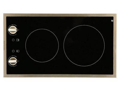 12" Porter & Charles Electric Ceramic Cooktop With Stainless Steel Trim - CC30S/K
