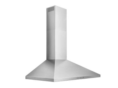 36" Broan Convertible Wall-Mount Pyramidal Chimney Range Hood With 450 MAX CFM In Stainless Steel - BWP1364SS