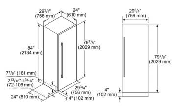 30" Thermador  Built in Fresh Food Column - T30IR901SP