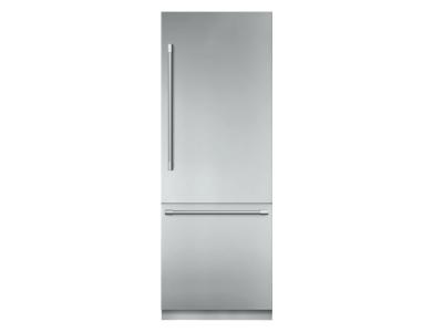 30" Thermador Professional Series Built-in Two Door Bottom Freezer Refrigerator - T30BB925SS