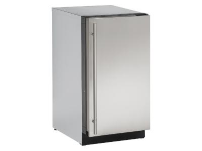 18" U-Line 2000 Series Solid Door Compact Refrigerator - U2218RS00B