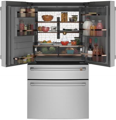 36" Café 27.8 Cu. Ft. Smart 4-Door French-Door Refrigerator - CVE28DP2NS1