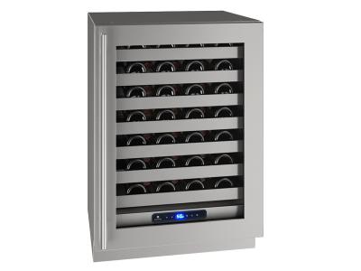 24" U-Line 5 Class Series Wine Captain Stainless Steel Interior Cooler  - UHWC524SG01A