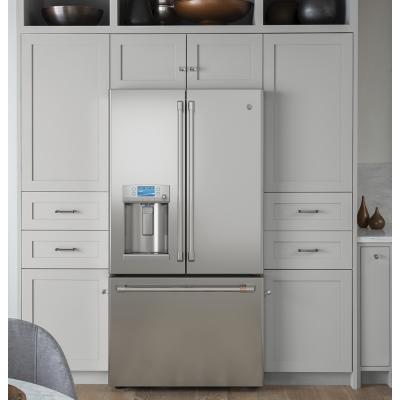 36" Café 22.2 Cu. Ft. Counter-Depth French-Door Refrigerator with Hot Water Dispenser - CYE22TP2MS1