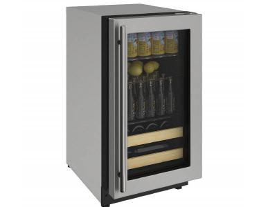 18" U-Line 2000 Series 3.4 Cu. Ft. Built-In Beverage Center - U2218BEVS00A