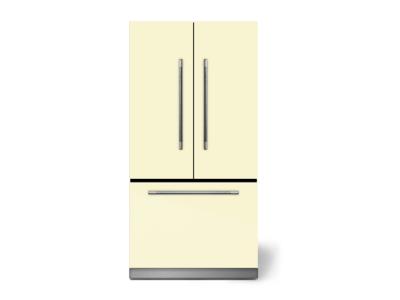 36" AGA 22.2 Cu. Ft. Counter Depth French Door Refrigerator in Ivory - MMCFDR23-IVY