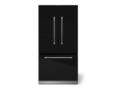 36" AGA 22.2 Cu. Ft. Counter Depth French Door Refrigerator in Gloss Black - MMCFDR23-BLK