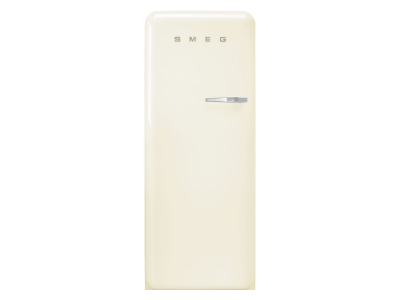 24" SMEG 9.92 Cu. Ft. 50's Style Retro Design Top Freezer Refrigerator in Cream - FAB28ULCR3