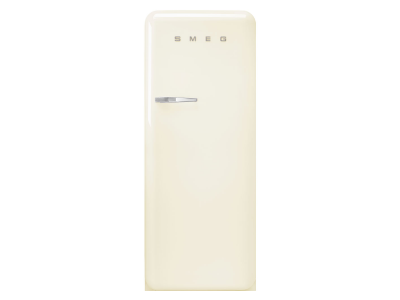 24" SMEG 9.92 Cu. Ft. 50's Style Retro Design Top Freezer Refrigerator in Cream - FAB28URCR3