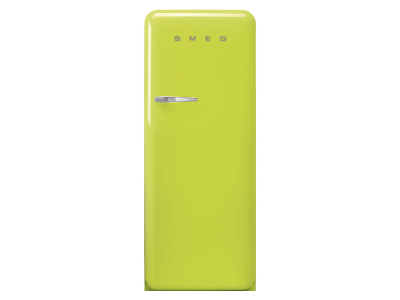 24" SMEG 9.92 Cu. Ft. 50's Style Retro Design Top Freezer Refrigerator in Lime Green - FAB28URLI3