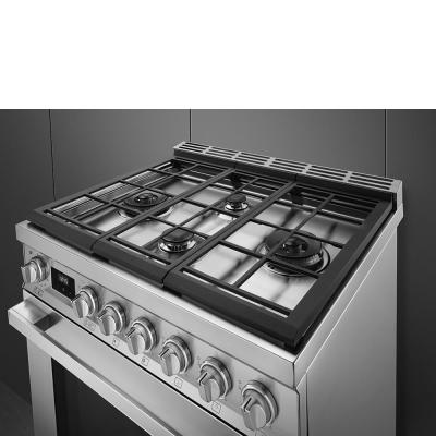 30" SMEG Freestanding Professional Dual Fuel Range in Stainless Steel - CPF30UGMX