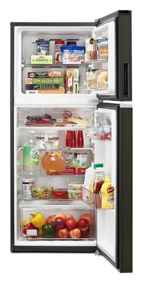 24" Whirlpool 11.6 Cu. Ft. Top-Freezer Refrigerator In Fingerprint Resistant Black Stainless - WRT312CZJV