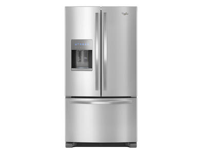 36" Whirlpool 25 Cu. Ft. French Door Refrigerator In Fingerprint Resistant Stainless Steel - WRF555SDFZ