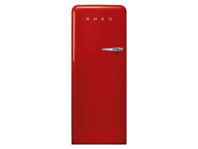 24" SMEG 9.92 Cu. Ft. 50's Style Retro Design Top Freezer Refrigerator in Red - FAB28ULRD3