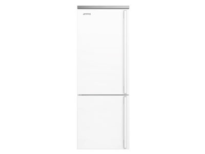 28" SMEG 18.01 Cu.Ft. Free Standing Bottom Mount Refrigerator in White - FA490ULWH