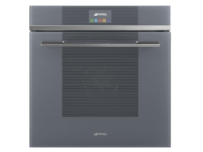 24" SMEG 2.54 Cu. Ft. Linea Oven with Thermo-ventilated in Silver - SFU6104TVS