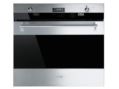 30" SMEG 3.64 Cu. Ft. Classica Oven with Thermo-Ventilated in Stainless Steel - SOU330X1