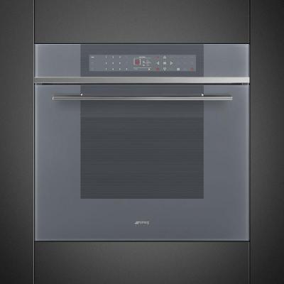 30" SMEG 3.64 Cu. Ft. Linea Oven with Thermo-Ventilated in Silver - SOU130S1