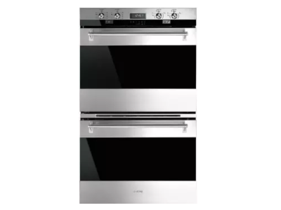 30" SMEG 4.34 Cu. Ft. Electric Multi-Function Double Oven in Stainless Steel - DOU330X1