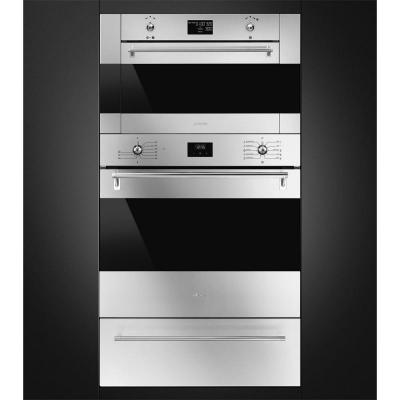 24" SMEG 2.54 Cu. Ft. Classica Oven with Combi Microwave in Stainless Steel - SFU4302MCX