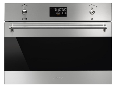 24" SMEG 2.54 Cu. Ft. Classica Oven with Combi Microwave in Stainless Steel - SFU4302MCX