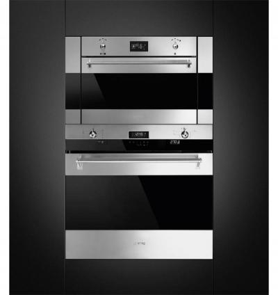 SMEG 2.54 Cu. Ft. Classica Oven with Combi Steam in Stainless Steel - SFU4302VCX