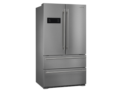 36" SMEG 21.93 Cu. Ft. Classic Design 4-Door Counter Depth French Door Refrigerator Universale - FQ50UFXE