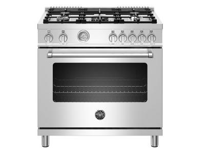 36" Bertazzoni  5 Burners Gas Range  - MAST365GASXE